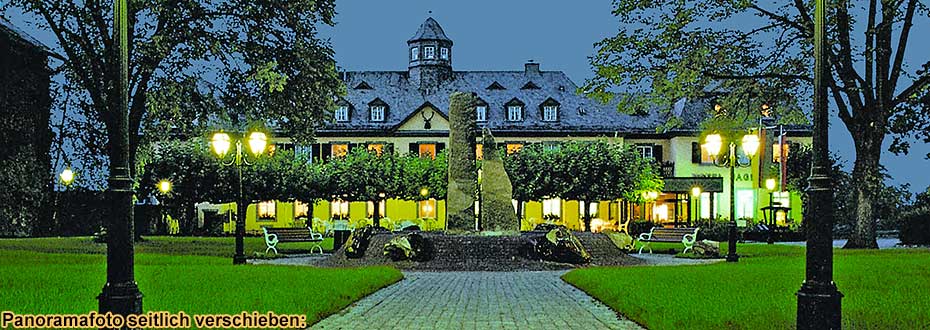 hunting castle hotel in rheingau ruedesheim at night