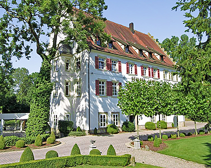 The castle at the Kocher River and the Neckar River in Bad Friedrichshall