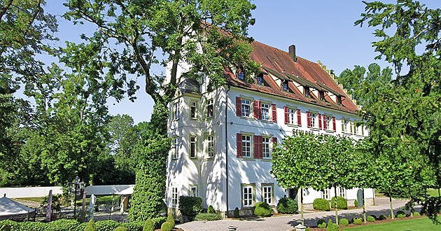 The castle at the Kocher River and the Neckar River in Bad Friedrichshall