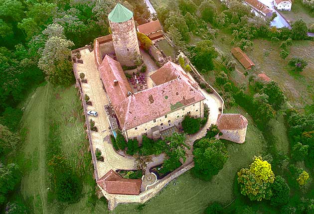 Castle hotel in Mid Franconia between Rothenburg ob der Tauber and the rococo town Ansbach