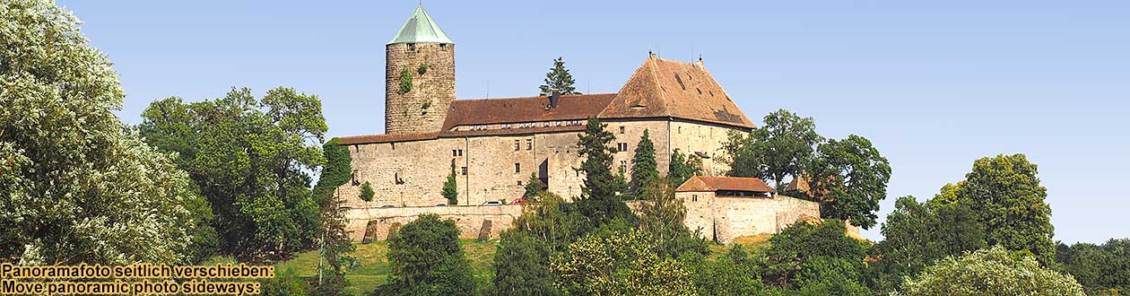 Castle hotel in Mid Franconia between Rothenburg ob der Tauber and the rococo town Ansbach