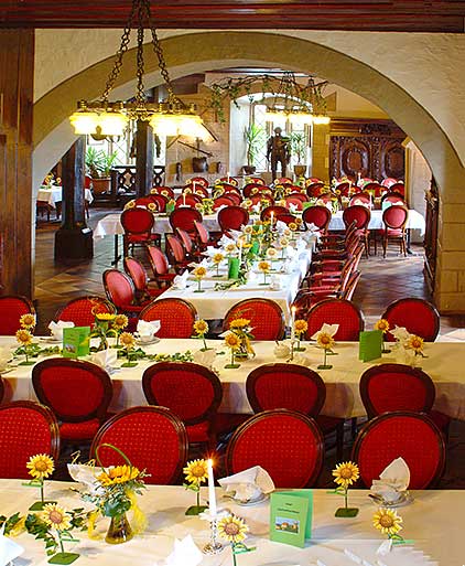 Castle hotel in Mid Franconia between Rothenburg ob der Tauber and the rococo town Ansbach